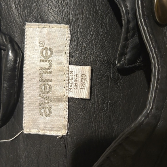 Faux Leather Jacket 18/20 Black - Picture 6 of 7